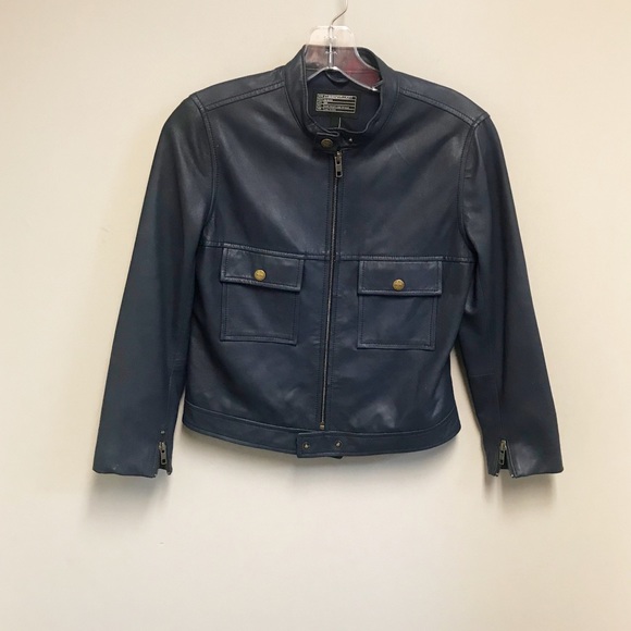 CURRENT/ELLIOTT Leather Jacket. SZ (1) - Picture 3 of 8